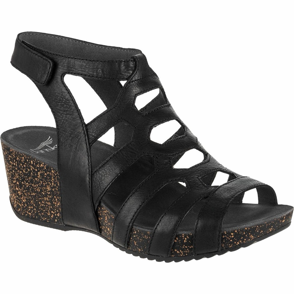 Dansko Selina Black Sandals Size 42 (12)